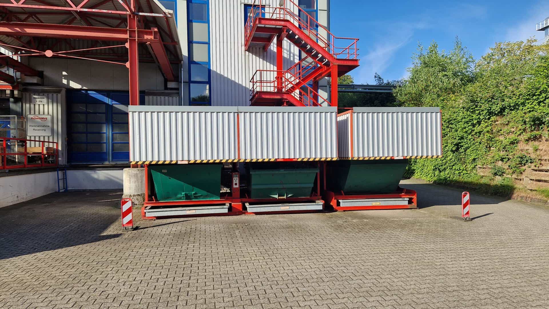 Containerüberdachung Container Stellplätze Containerstellplatz Containerabdeckung