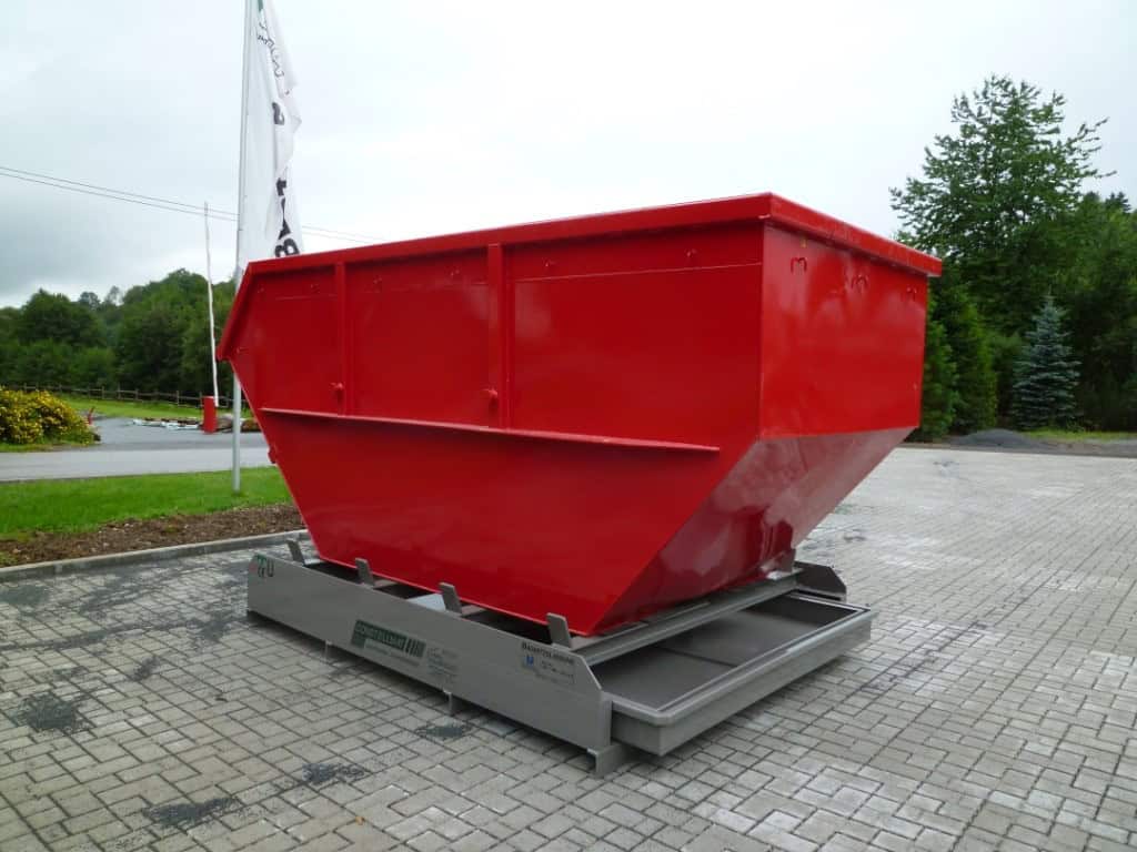 Stellplätze für Muldencontainer