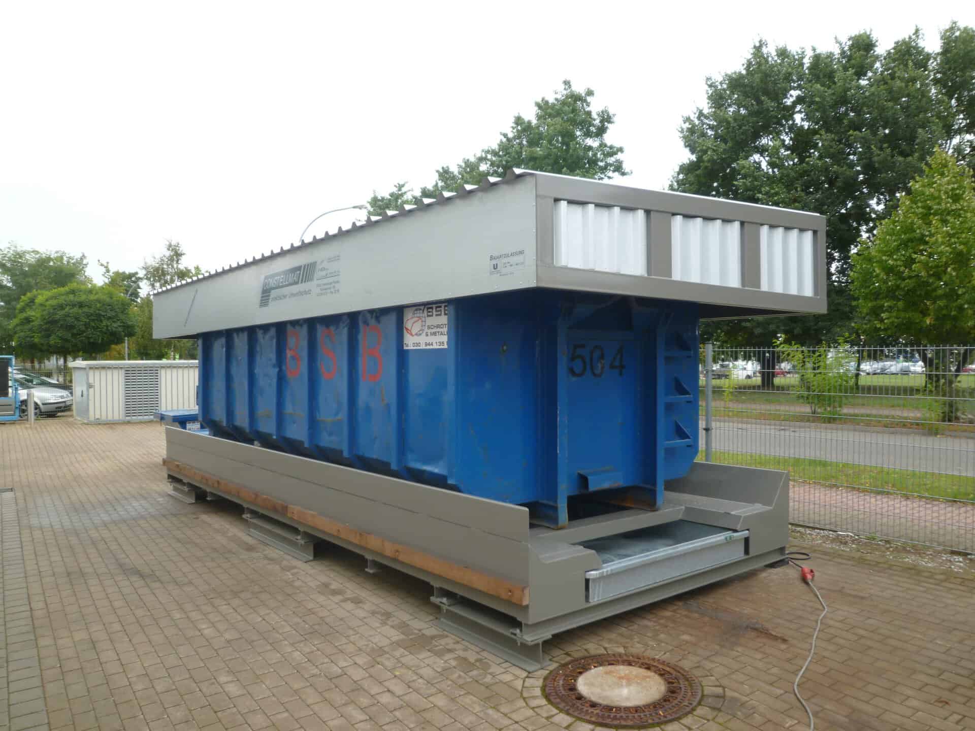 ABNWQ 240 bei RATTUNDE: Sichere Lagerung von Metallspänen und Reststoffen 2 ABNWQ 240 Containerstellplatz für die sichere Lagerung von Metallspänen und Reststoffen