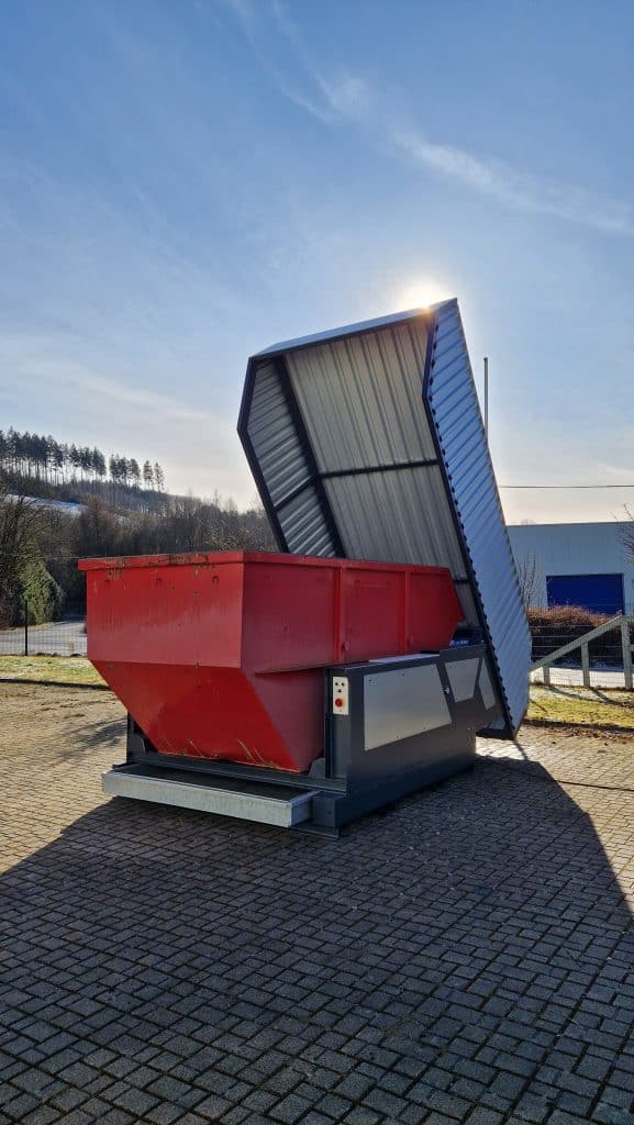 Stellplätze für Muldencontainer 3 Lagerung von Absetzmulden