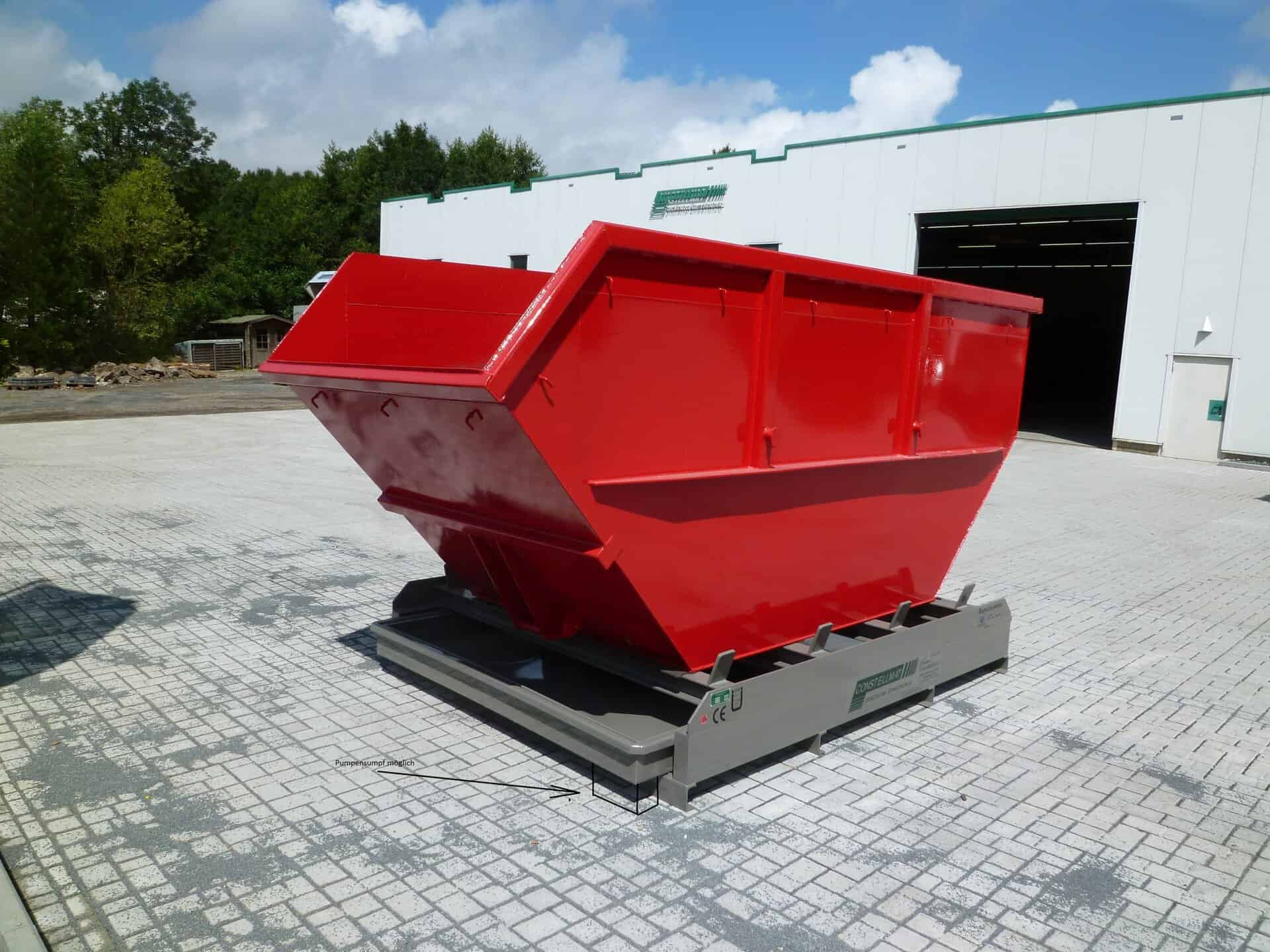 Parking spaces for skips 30 container parking space