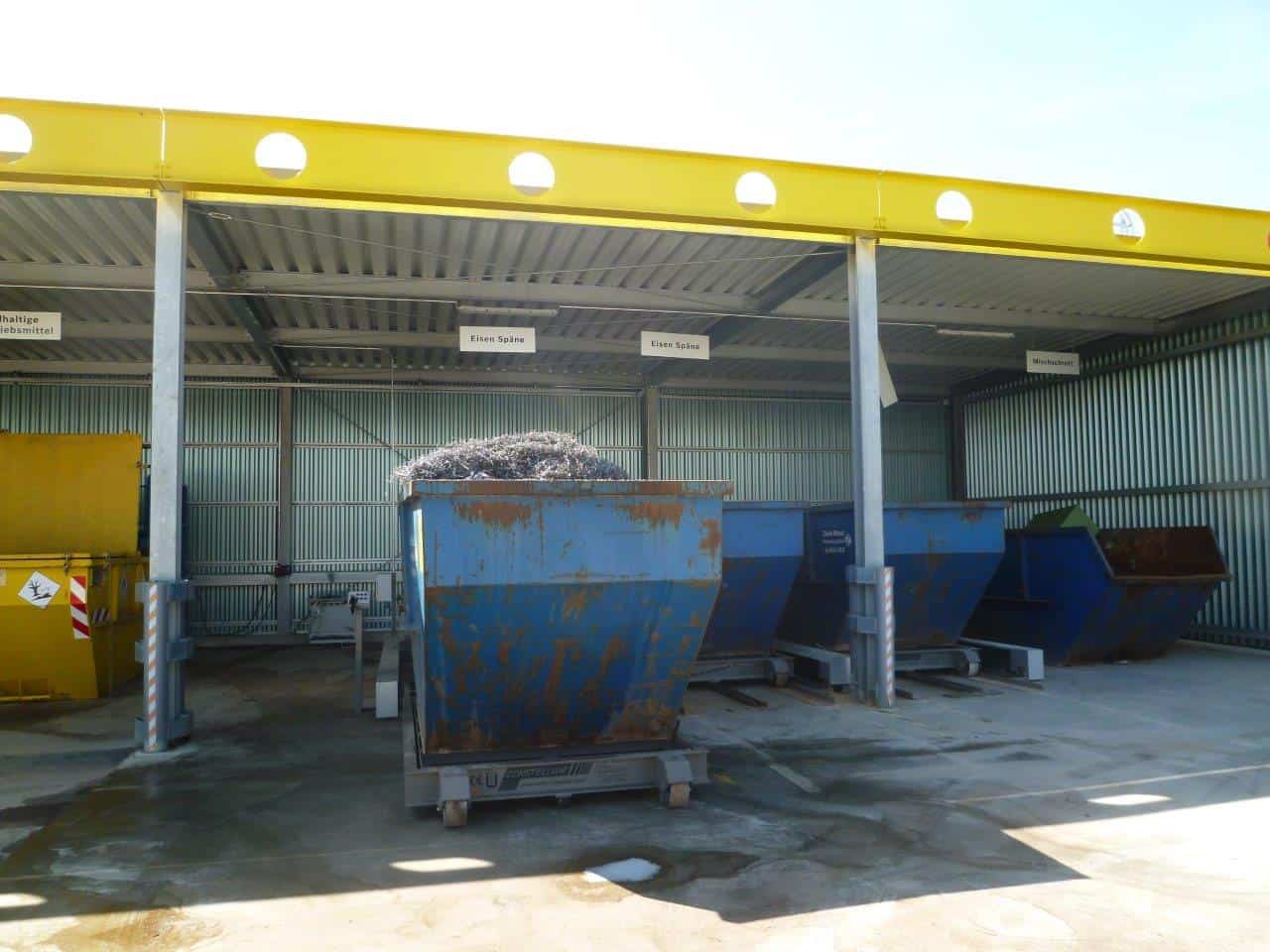 Parking spaces for skips 32 container storage space NCWFE 100