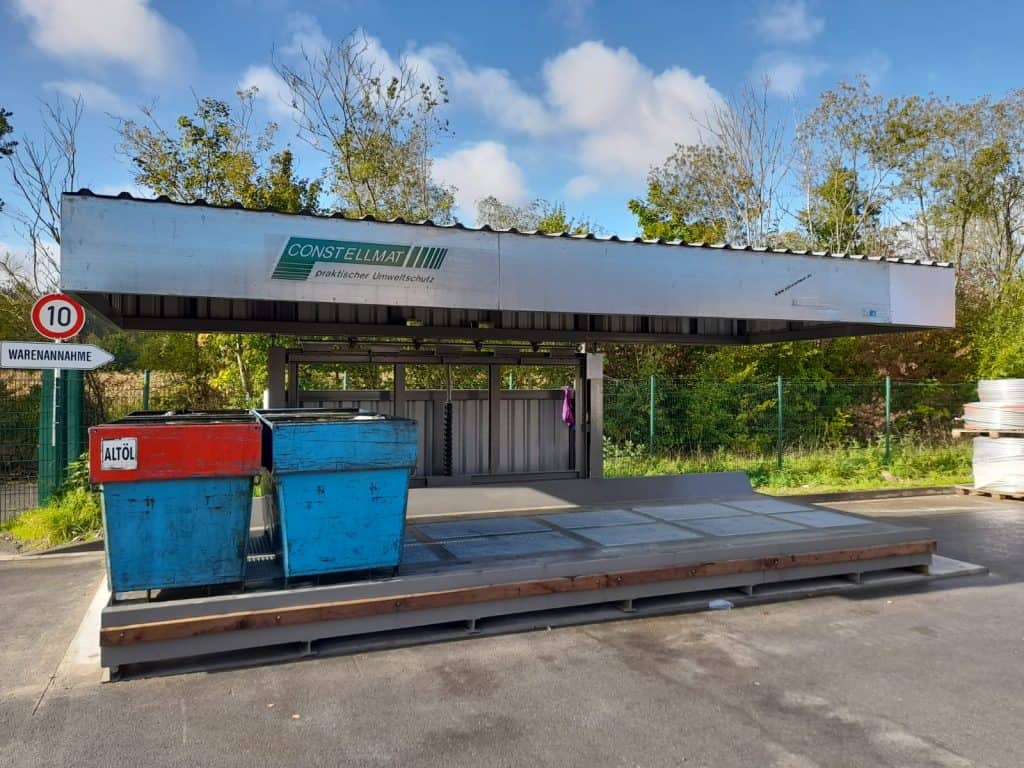 Verbesserung der Entsorgung bei A. + E. Keller GmbH & Co. KG 4 containerabdeckung
containerüberdachung
containerstellplatz
containerstellplätze
container dach
container schutzdach
container überdachung system
müllcontainer überdachung
abdeckung für containermülltonnenüberdachung
abfallcontainer überdachung
container schutzsystem
container unterstand
container carport
abfallstation überdachung
entsorgungscontainer überdachung