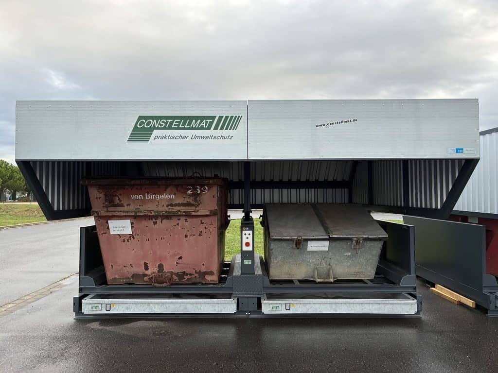 AwSV-konforme Lagerung von Schrott bei Reifenhäuser Heinsberg mit zwei NCLD 100 HS 3 IMG 0659